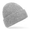 Winter hat - MOD. B386:Grey Marl, 74% acrylic / 23% nylon / 3% elastane, One Size